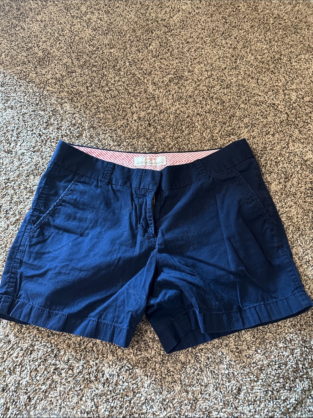 J. Crew Navy Cotton Chino Shorts